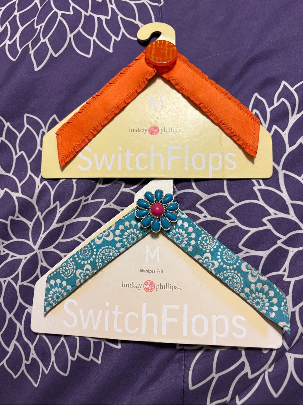 Two pair switch flops by Lindsay Phillips, still in packaging,